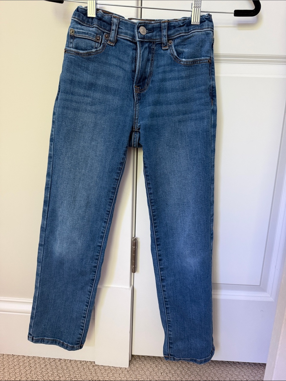 Boys Abercrombie Classic Midwash Blue Jeans